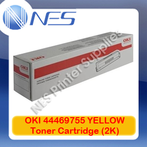 OKI Genuine 44469755 YELLOW Toner Cartridge for C310/C330/C331dn/MC361/MC362dn (2K)